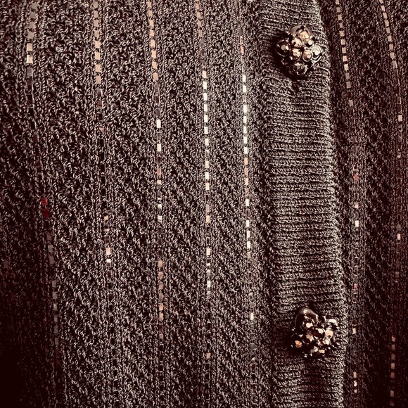 ST JOHN Evening Collection black dress sparkly professional belted women’s 2 NWT - Picture 7 of 17